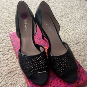 Nine West black high heels